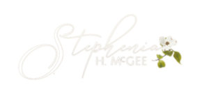 stephenia McGee white logo